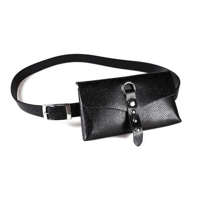 China Fashion Anti-theft Snake Pattern Belt Bag Wrap Wallet Leather PU 2021 Fanny Pack Ladies Purse Mini Waist Belt Pouch Leather for sale