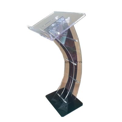 China Non-Toxic Clear Acrylic Lectern Church Lectern Podium Crystal Acrylic Crystal Podium for sale