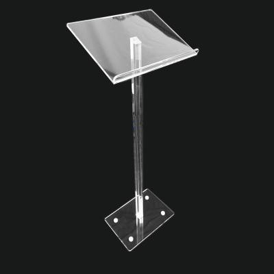 China Modern Acrylic Church Lectern Clear Podium Podium Mounting Displays Clear Lectern for sale