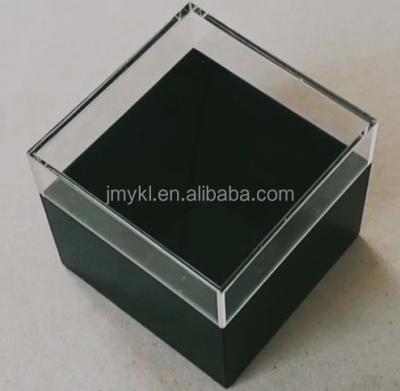 China Recycled Plastic Acrylic Materials Jewelry Display Showcase Box for sale