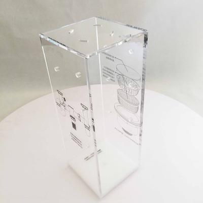 China Waterproof Rectangular Acrylic Product Coin Display Plexiglass Display Stand Standard Rotation for sale