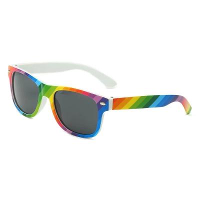 China New Fashion Sun Glasses Sun Glasses Kids Colorful Rainbow Adult Sunglasses for sale