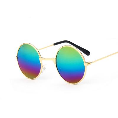 China Fashion Sunglasses Children Round Sun Glasses Kids Girls Boys UV400 Baby Mirror Sunglasses for sale