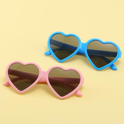 China Fashion sunglasses fashion heart children sunglasses children retro cute pink girls boys baby sunglasses for sale