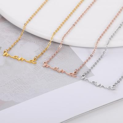 China New Mom Women Letter Pendant Necklace For Mother's Day Cute Jewelry Gifts for sale