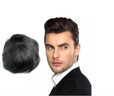 China Wholesale Customized 100% Body Wave GL Mens Wigs Virgin Hair Toupee Pieces Lace Up System Thin Hairpiece Indian Replacement PU Hair For Men for sale