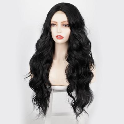 China Wholesale body wave GL pelucas 4*4 1B nature color water wave 26 inch wigs for black woman for sale