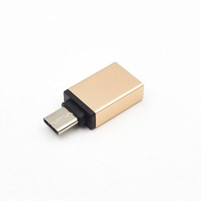 China Mobile Phone U Disk Adapter Metal Usb Female Cellphone Type-c to Type-c Adapter Aluminum Alloy Otg Adapter for sale