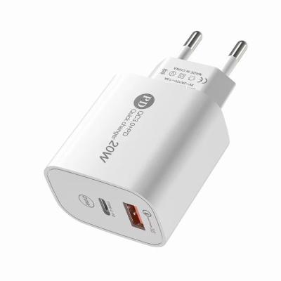 China Mobile Phone 20W Fast Wall Charger PD Type C Quick Charger QC 3.0 Adapter for Iphone Samsung Mobile Phones Cell Phones for sale