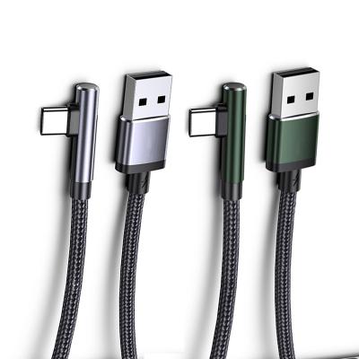 China Best Speed ​​Fast Charging Selling 1.2m Aluminum Alloy 90 Degree Cable Elbow Set Fast Charging Cable Type Usb Cable Data C for sale