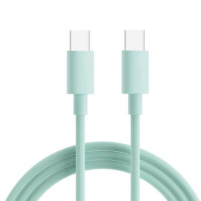 China Factory Price Universal Fast Charging Beautiful Colorful Nylon Braided Smart Fast Charging Data Usb Type-c To Type-c Cable For iPhone for sale