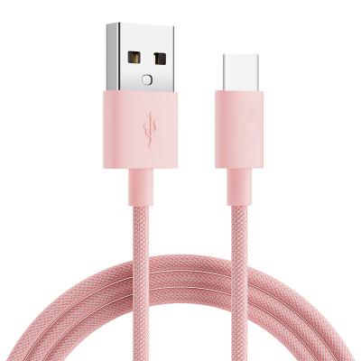 China Wholesale OEM ODM Factory Free Sample Fast Charging Universal Nylon Braided Fast Charging Colorful Type-C Data Usb Cable For Huawei for sale