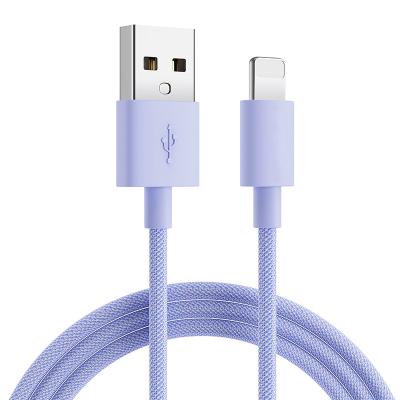 China OEM ODM Fast Charging Factory Customized Colorful Fast Charging Data iPhone 8 Pin Usb Cable For Logo Free Sample Nylon Braided for sale