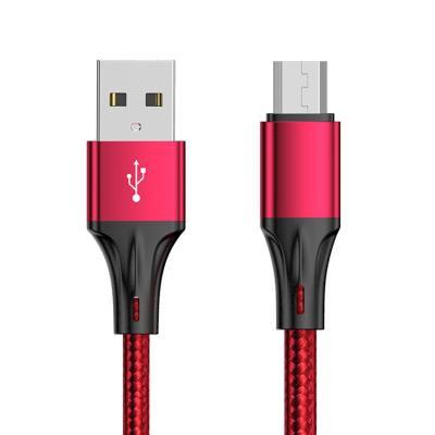 China Studebt/Businessmen/Professional Elite/Intellectual Customized Logo 1.2m 1.5m Aluminum Alloy Braid Micro Usb 3a Fast Charger Charging Cable For Smartphone for sale