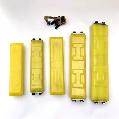 China Crawler Excavator 600mm Crawler Rubber Block Polyurethane Wear Resistant Pad Provides Free Samples for sale