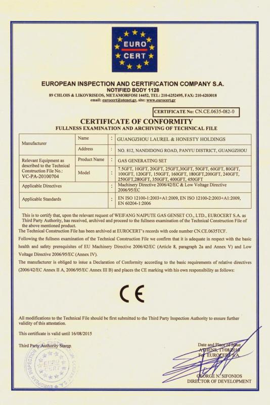 EUROCERT - Guangzhou Laurel & Honesty Holdings