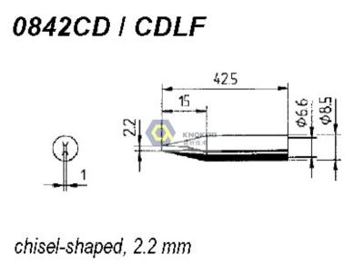 China ERSADUR 0842CD CDLF Long-Life Soldering Tip for ANALOG 60/60A,ANALOG 80/80A,DIGITAL 2000A for sale