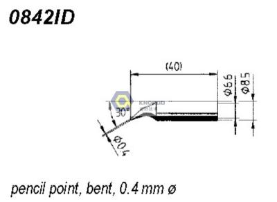 China Extremidad que suelda duradera de ERSADUR 0842ID IDLF para 60/60A ANÁLOGO, 80/80A ANÁLOGO, DIGITAL 2000A en venta