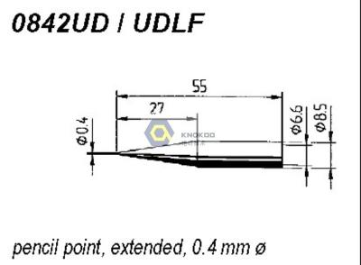 China ERSADUR 0842UD UDLF Long-Life Soldering Tip for ANALOG 60/60A,ANALOG 80/80A,DIGITAL 2000A for sale