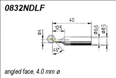 China ERSADUR 0832NDLF Long-Life Soldering Tip for ANALOG 60/60A,ANALOG 80/80A,DIGITAL 2000A for sale