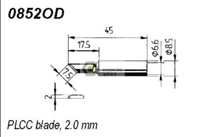 China ERSADUR 0832OD Long-Life Soldering Tip for ANALOG 60/60A,ANALOG 80/80A,DIGITAL 2000A for sale