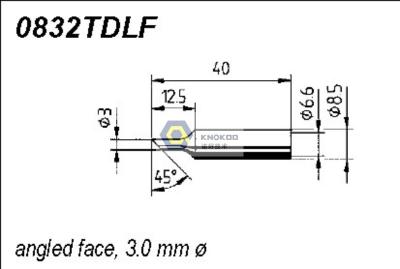 China ERSADUR 0832TDLF Long-Life Soldering Tip for ANALOG 60/60A,ANALOG 80/80A,DIGITAL 2000A for sale