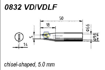 China ERSADUR 0832VD VDLF Long-Life Soldering Tip for ANALOG 60/60A,ANALOG 80/80A,DIGITAL 2000A for sale