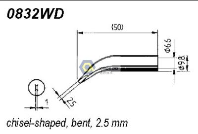 China ERSADUR 0832WD WDLF Long-Life Soldering Tip for ANALOG 60/60A,ANALOG 80/80A,DIGITAL 2000A for sale