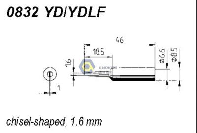 China ERSADUR 0832YD YDLF Long-Life Soldering Tip for ANALOG 60/60A,ANALOG 80/80A,DIGITAL 2000A for sale