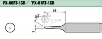 China Goot PX-60RT-1CR Soldering Iron Tip for PX-501AS,PX-601AS,PX-701AS,PX-711AS,CXR-31/41 for sale