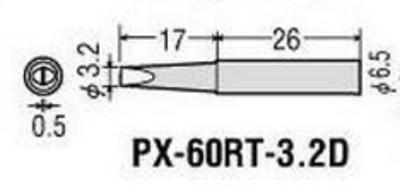 China Goot PX-60RT-3.2D Soldering Iron Tip for PX-501AS,PX-601AS,PX-701AS,PX-711AS,CXR-31/41 for sale