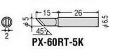 China Goot PX-60RT-5K Soldering Iron Tip for PX-501AS,PX-601AS,PX-701AS,PX-711AS,CXR-31/41 for sale