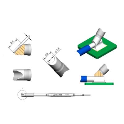 China JBC soldering tips C245760, welding bit C245-760 copper solder tips for JBC T245 handpiece for sale