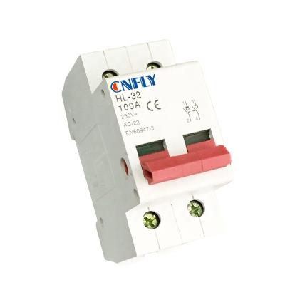 China HL-32 Electrical Protection AC Isolator Switch 100A 2POLE for sale