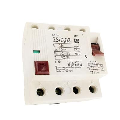 China 4 TYPE A POLISH RCCB NFIN RCD 25A NFIN for sale