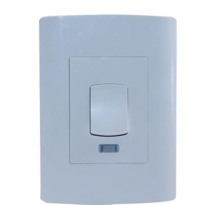 China PC And Silver Point 45A Double Pole 250v Switch Household Wall Switch With Indicator Plug for sale