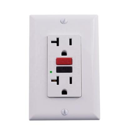 China 20A 125V GFCI USA Fault Ground Circuit Switch Residential / General Purpose Outlet Receptacle for sale