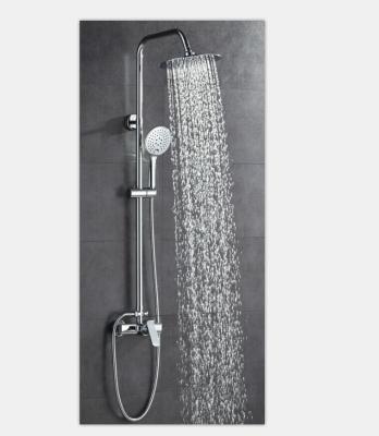 China With Sliding Bar Chrome Bath Economic Classic Single Lever Rain Shower Faucet Set ZS62116 for sale