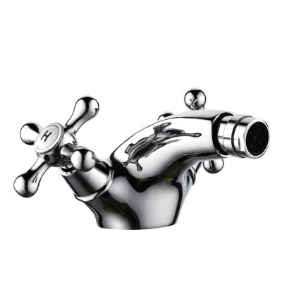 Κίνα Thermostatic Faucets Half Turn Double Brass Cartridge Handle Bidet Mixer (ZS57504) προς πώληση