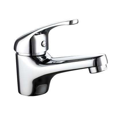 China Contemporary Brass Polish Metered Faucets Water Mixer Tap Sanitary Ware Basin Faucets for sale