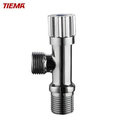 China ZS1043 Brass Faucet Valve Angle Body Zinc Handle Toilet General Turn Traditional Normal Temperature Three Way Water General Full Te koop