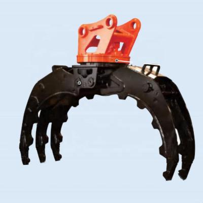 China Attaching Trusses 12-16 Ton Excavator---Rotating Stone Grapple for sale