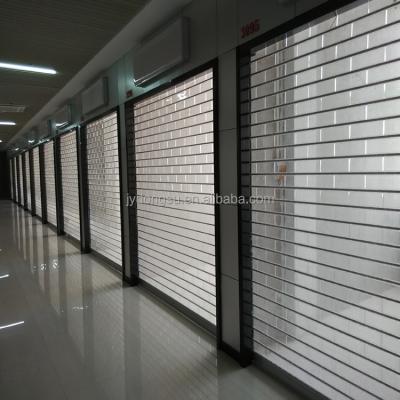 China bulletproof hot sale transparent polycarbonate roller shutter door/open style roller rolling shutter for sale