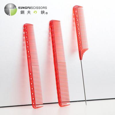 China KUNGFU Round Pink Hair Brush and Plastic Hair Comb Hair Brush Massager Set for sale