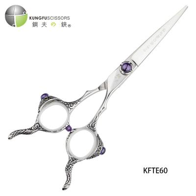 China Thinning Scissors KUNGFU Hair Cutting Scissors Black Hair Cutting Scissors Scissors Hair Cutting 440C for sale