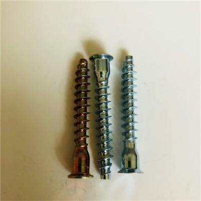 China HEX factory price carton steel galvanized furniture confirmat screws 5X50,6.3X50,7X50,7X70 for sale