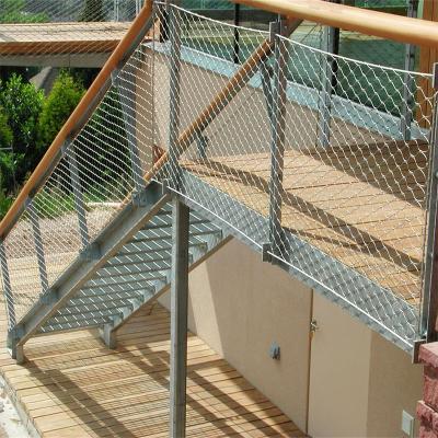 China Flexible Outdoor Railing Wire Rope / Stainless Steel Cable Mesh / Wire Mesh Railings For Balcony for sale