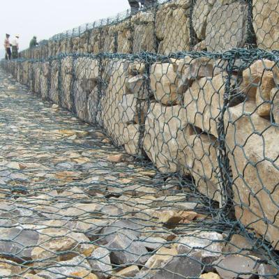 China Gabions Galvanized PVC Coated Gabion Baskets for sale