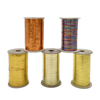 China 45g M Type Elastic High Quality Multicolor PET Hand Knitting Yarn Metallic Yarn for sale