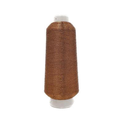 China Bangladesh Market 170G Copper PET Embroidery Thread Wholesale ST/MS Type Abrasion-Resistant Metallic Thread for sale